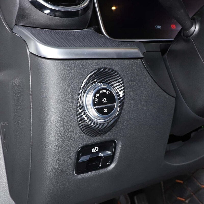 Passend für Mercedes C Class W206 Lichtschalter Blende Abdeckung Rahmen Carbon