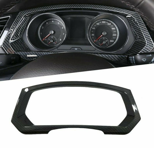 Passend für Tacho Carbon Optik Blende Rahmen Schutz Zierrahmen Passend Für VW Tiguan 2 AD1