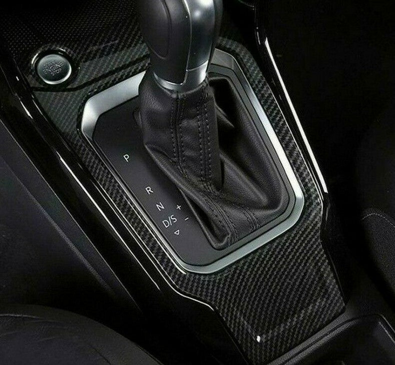 Passend für VW T-Roc Carbon Blende Schalttafel Getriebe Abdeckung Rahmen Schutz