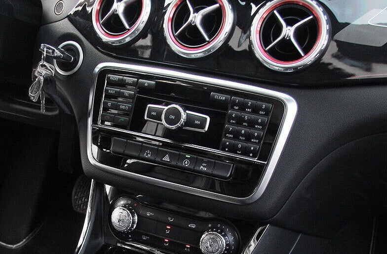 Passend für Mercedes GLA CLA Mittelkonsole Blende Radio Rahmen Schwarz