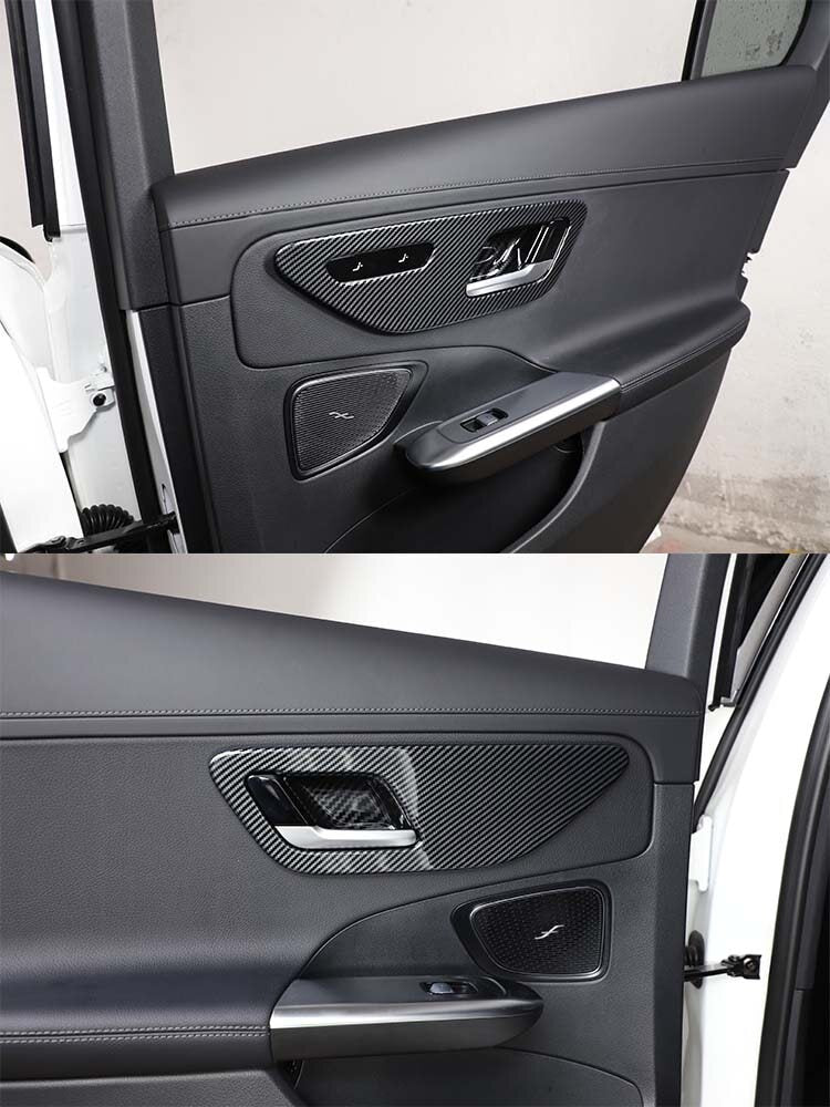 Passend für Mercedes C W206 Türgriff Blenden Abdeckungen Rahmen Carbon