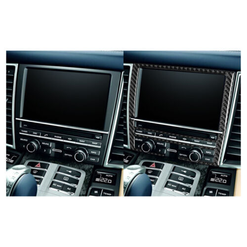 Passend für Porsche Panamera 10-16 Display Rahmen Blenden Abdeckung Carbon