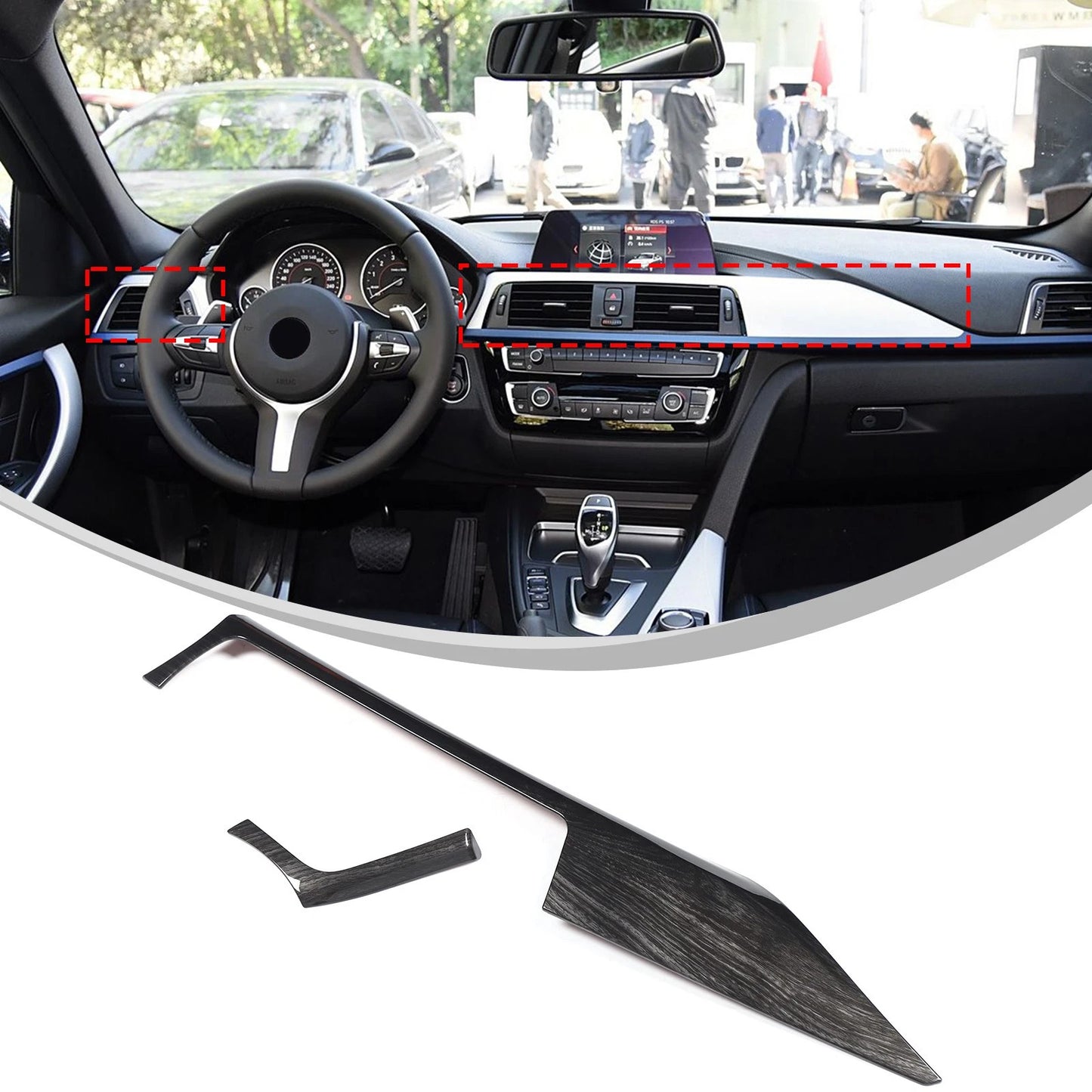 Passend für Bmw 3 Series F30 F31 2012-2019 Mittelkonsole Blende