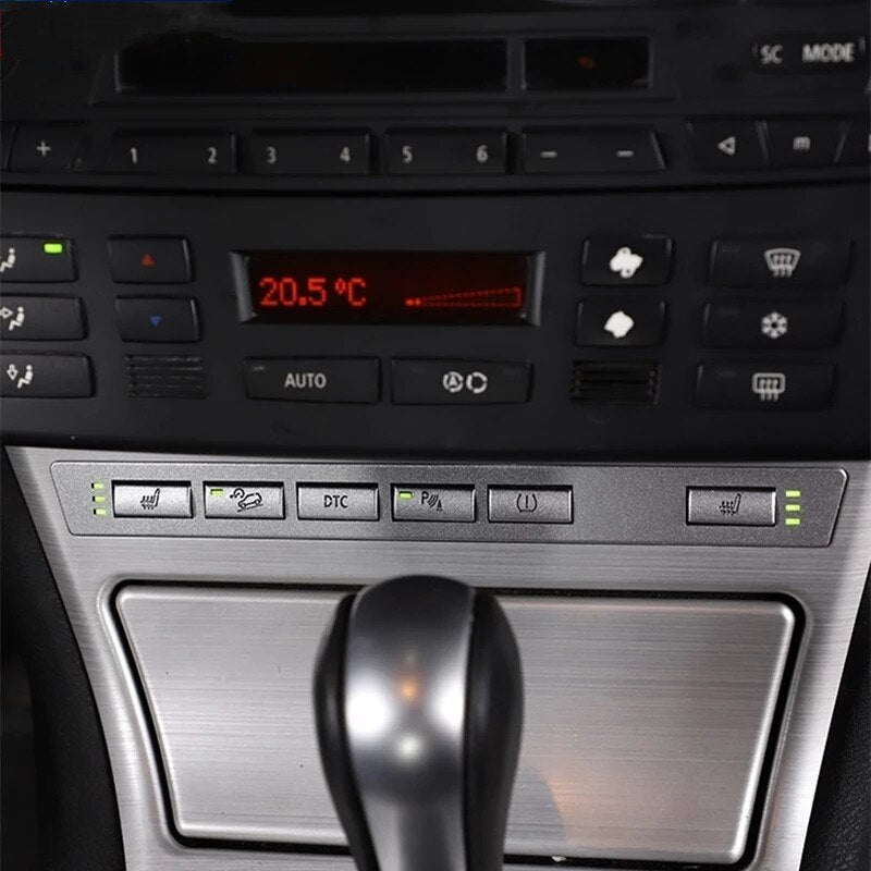 Passend für BMW X3 E83 2006-10 Tasten Blenden Abdeckungen Rahmen Silber