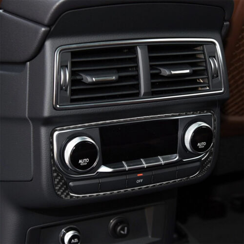 Passend für Audi Q7 2016-19 Klima Regler Mittelkonsole Blenden Abdeckung Carbon