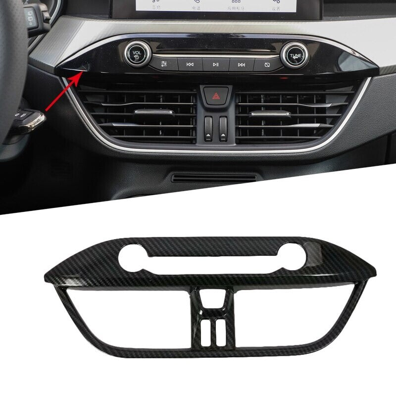 Passend für Ford Focus MK4 ST-Line Carbon Rahmen Radio Media Klima Blende Cover