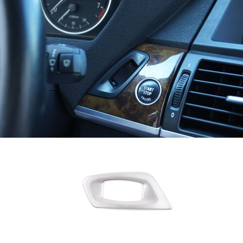 Passend für BMW X5 E70 X6 E71 2008-2013 Schlüssel Loch Blenden Abdeckung Silber