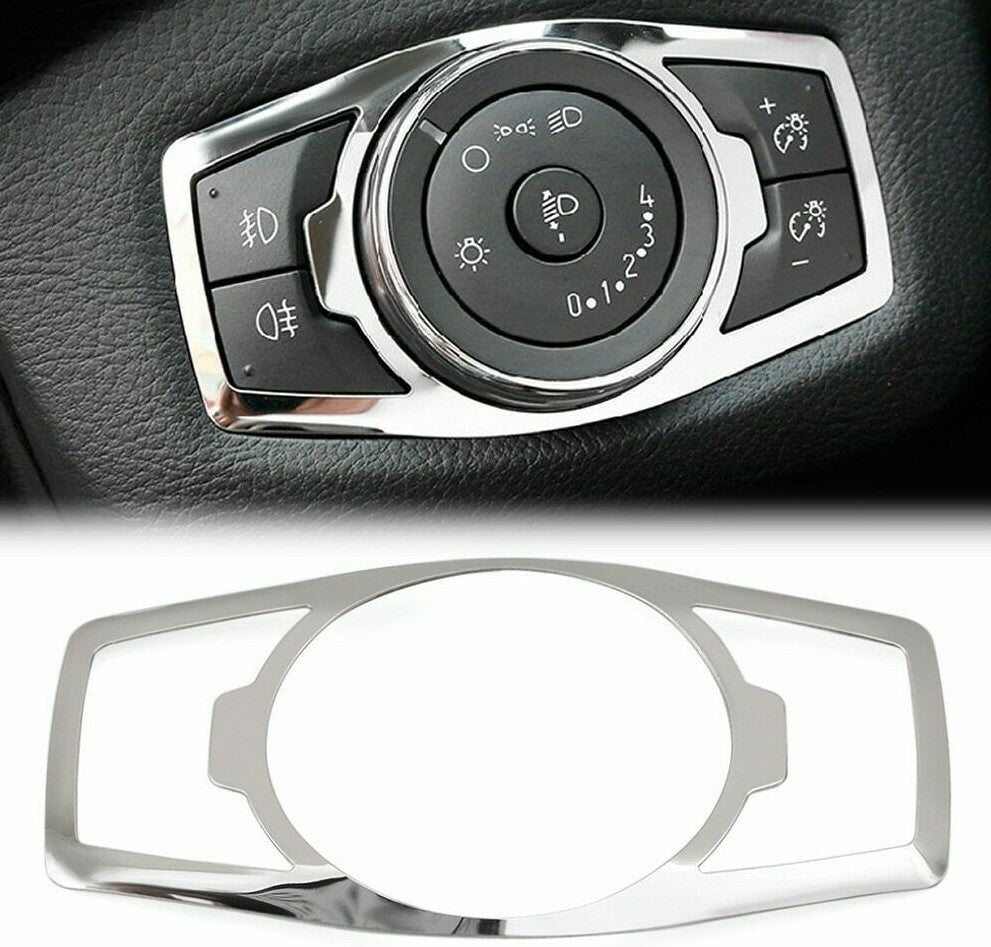 Passend für Ford Focus 3 Mk 3 Mk 4 Edelstahl Lichtschalter Rahmen Blende