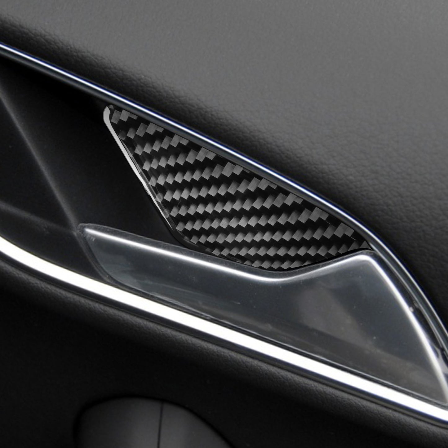 Passend für Audi Q3 2013-18 Türgriff Blende Abdeckung Rahmen Carbon