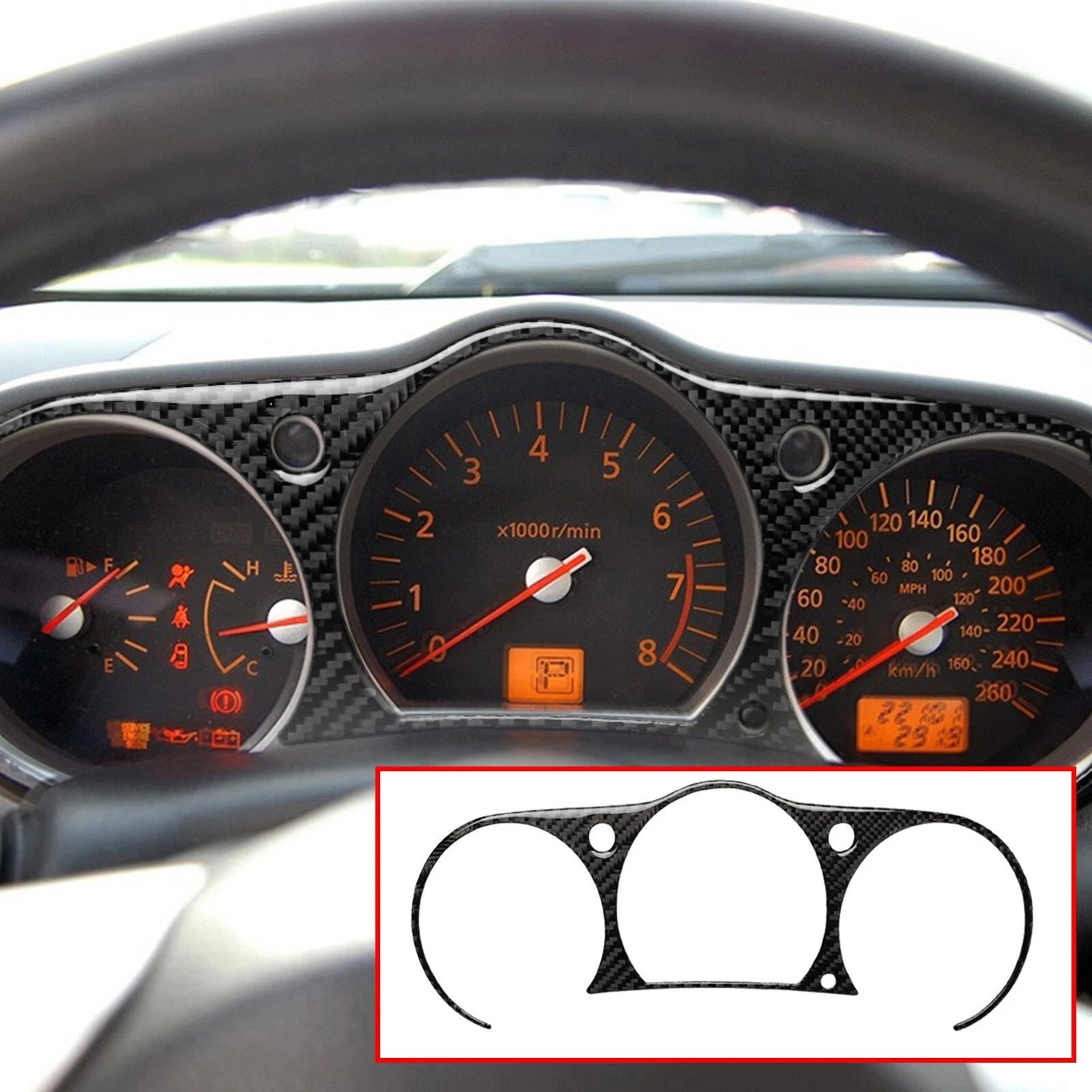 Passend für Nissan 350Z 2003-2009 Tacho Blende