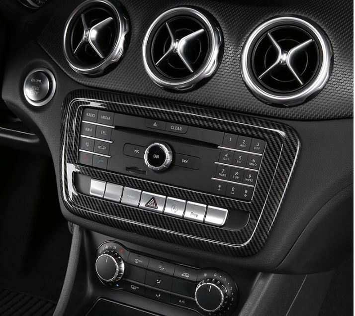 Passend für Mercedes Benz A GLA CLA Radioblende Zierblende Rahmen Carbon