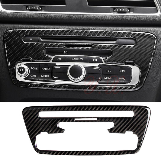 Passend für Audi Q3 Carbon Blende Radio Klima Rahmen Abdeckung Aufwertung Cover