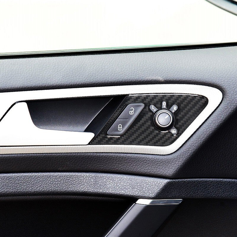 Passend für 4 tlg. passend Für VW Golf 7 MK7 GTI Türgriffe Griff Schutz Blenden in Carbon