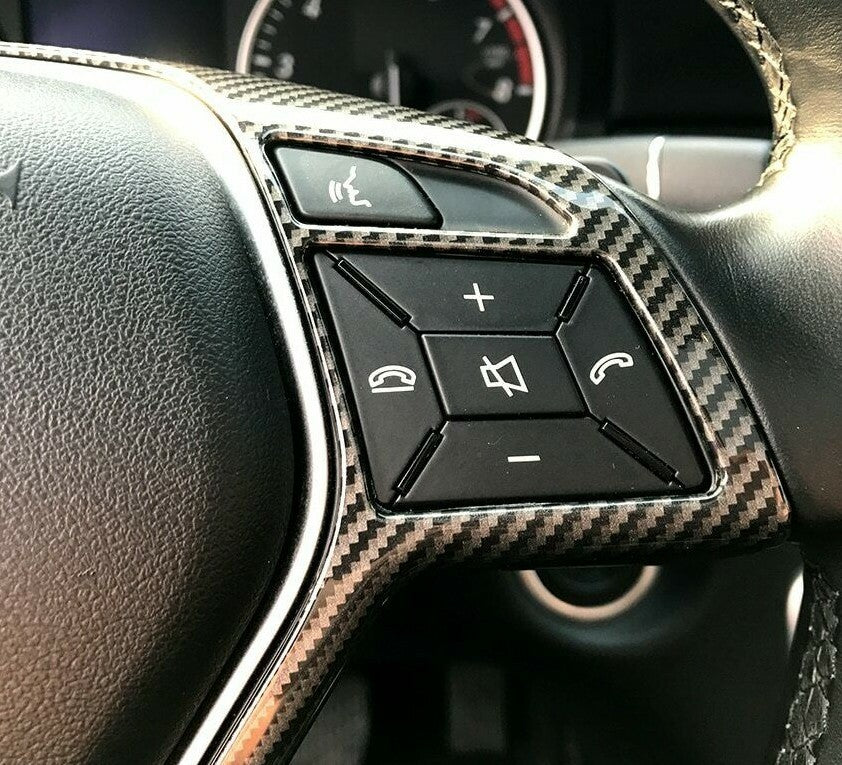 Passend für Mercedes Benz C Klasse W204 E Klasse W212 Lenkradblende Carbon Rahmen