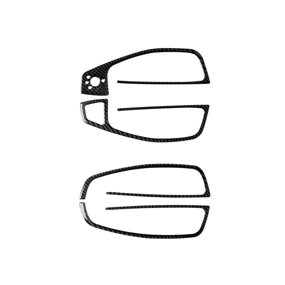 Passend für Audi A6 C7 A7 2012-18 Fensterheber Blenden Abdeckungen Rahmen Carbon