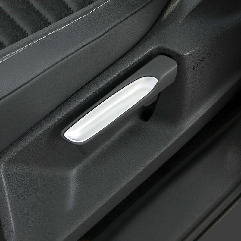 Passend für VW T-Roc Sitzverstellung Abdeckung Blenden Rahmen Tuning Silber