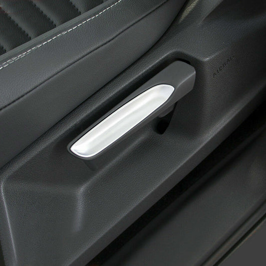 Passend für VW T-Roc Sitzverstellung Abdeckung Blenden Rahmen Tuning Silber