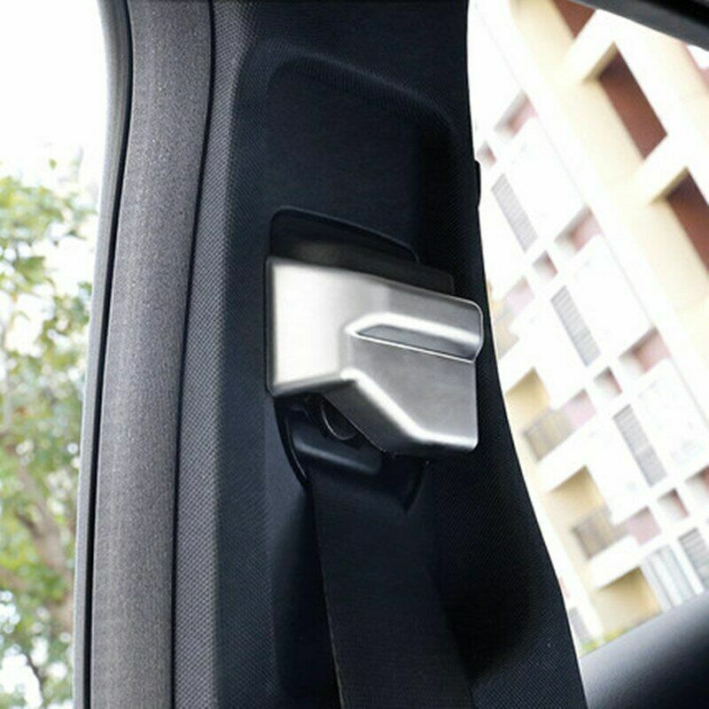 Passend für Mercedes GLC X253 C W205 E W213 Gurt Blende Anschnallgurt Silber