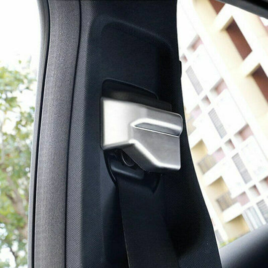 Passend für Mercedes GLC X253 C W205 E W213 Gurt Blende Anschnallgurt Silber