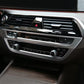Passend für BMW 5er G30 Mittelkonsole Radio Multimedia Zierrahmen Blende Silber