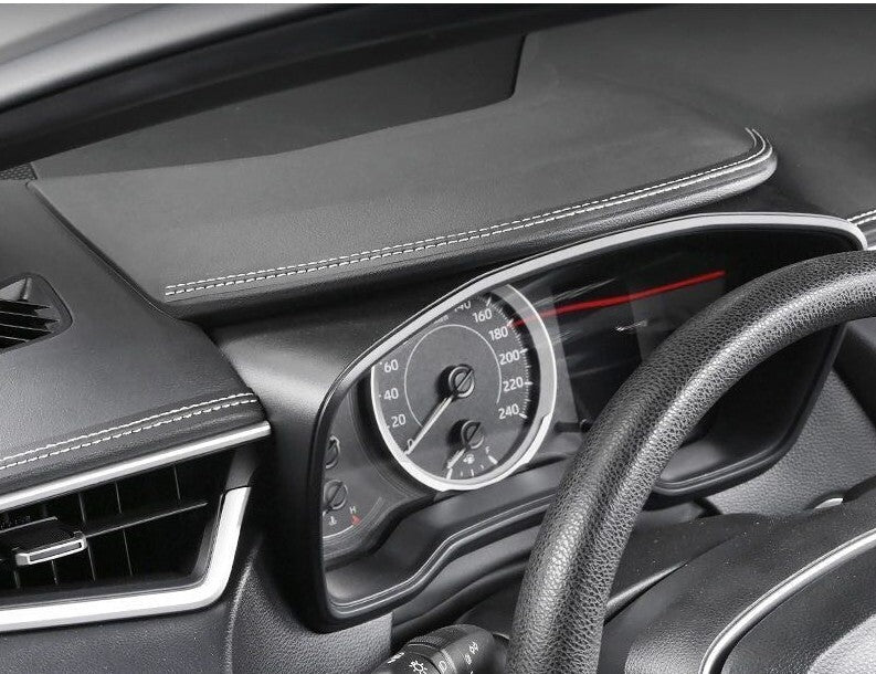 Passend für Universal Kunst Leder Innen Naht Weiß nachrüsten Auto Dekor Verzierung Blende