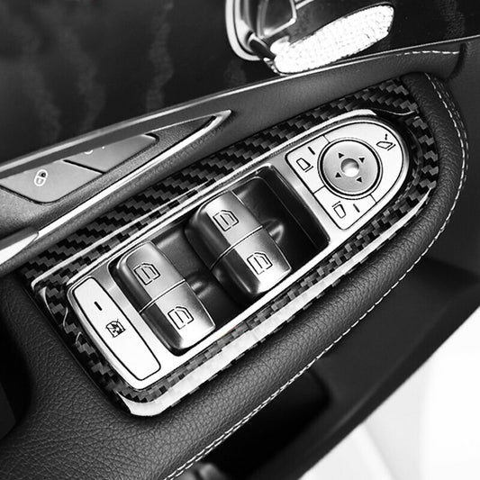 Passend für Mercedes Benz W205 GLC Fensterheber Carbon Blende