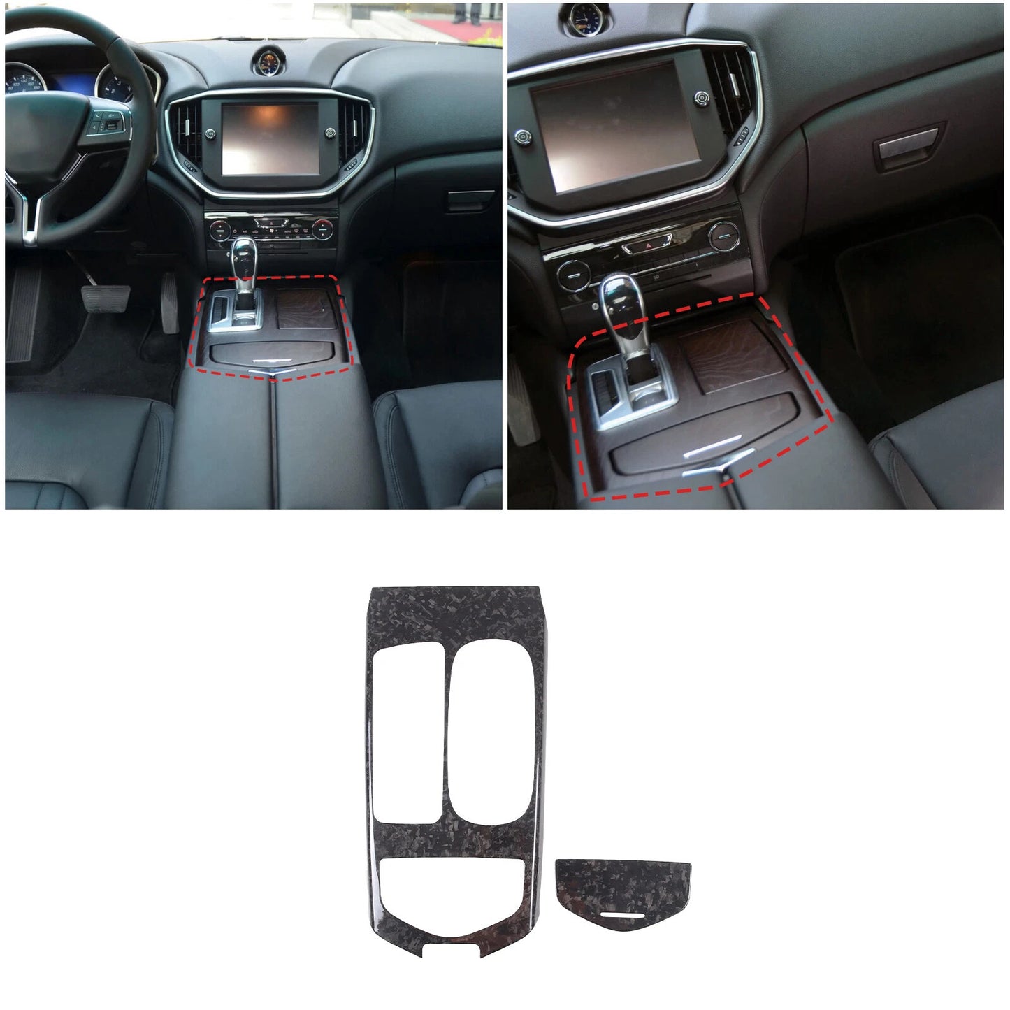 Passend für Maserati Ghibli 2014-2016 Mittelkonsole Blende