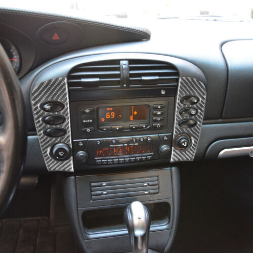 Passend für Porsche Macan Mittelkonsole Radio Blenden Abdeckung Carbon