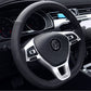Passend für VW Tiguan 2 Golf 7 T-Roc T-Cross Lenkrad Blende Zierrahmen Silber
