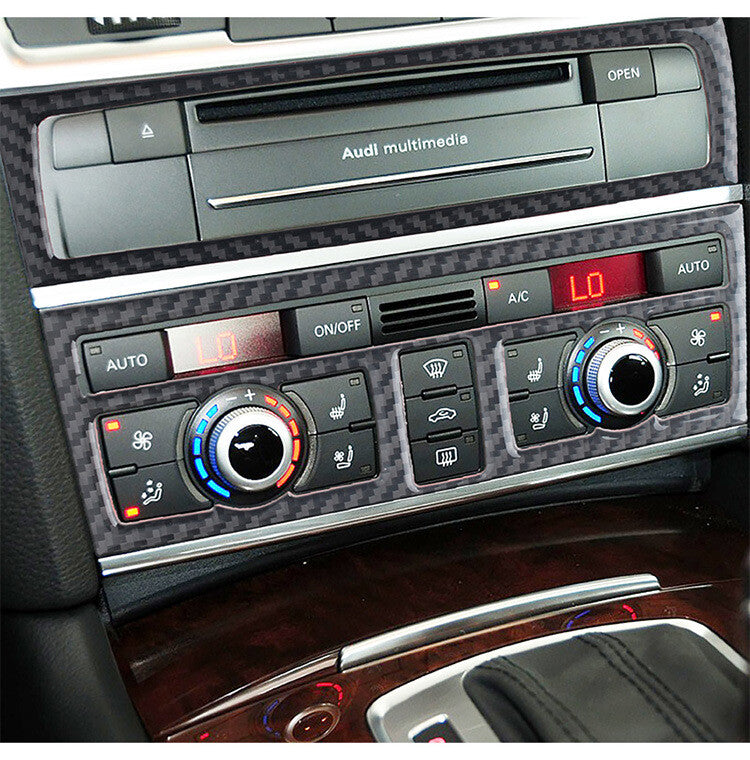 Passend für Audi Q7 Radio Blenden Abdeckung Rahmen Carbon