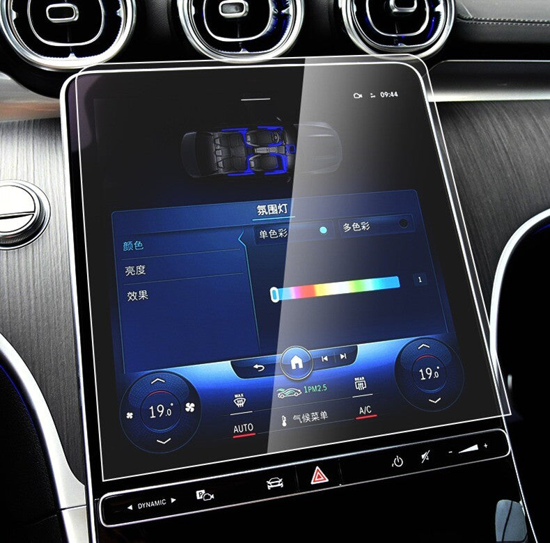 Passend für 2x Passt zu Mercedes C Klasse W206 2022 Schutz Glas Folie Sonnen Filter Display