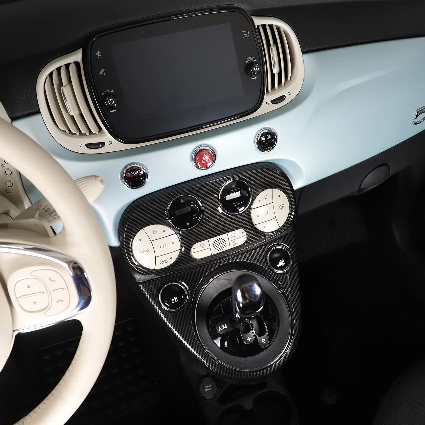Passend für Fiat 500 Abarth 595 Mittelkonsole Blende