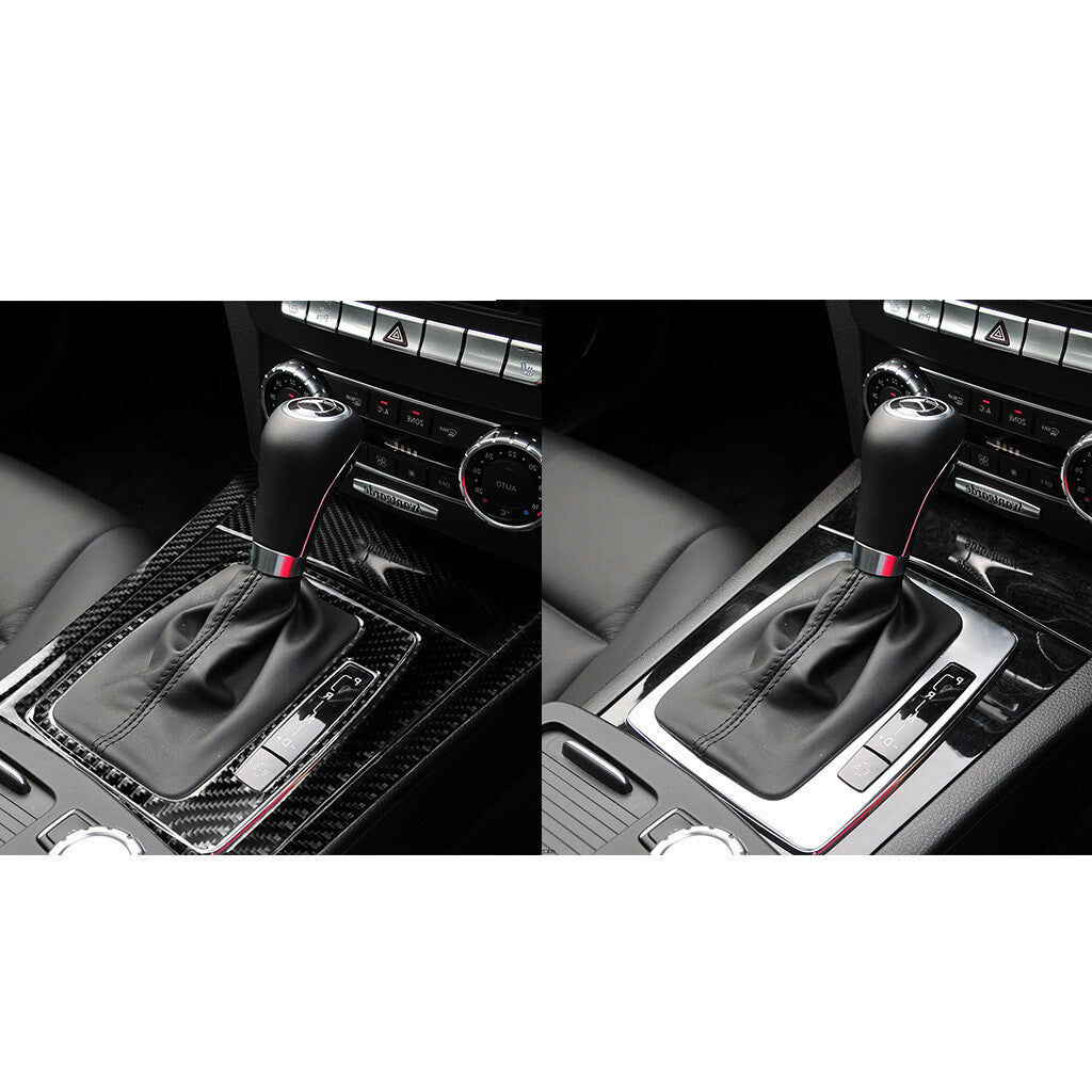 Passend für Mercedes Benz C W204 Carbon Mittelkonsole Rahmen Blende Schutz