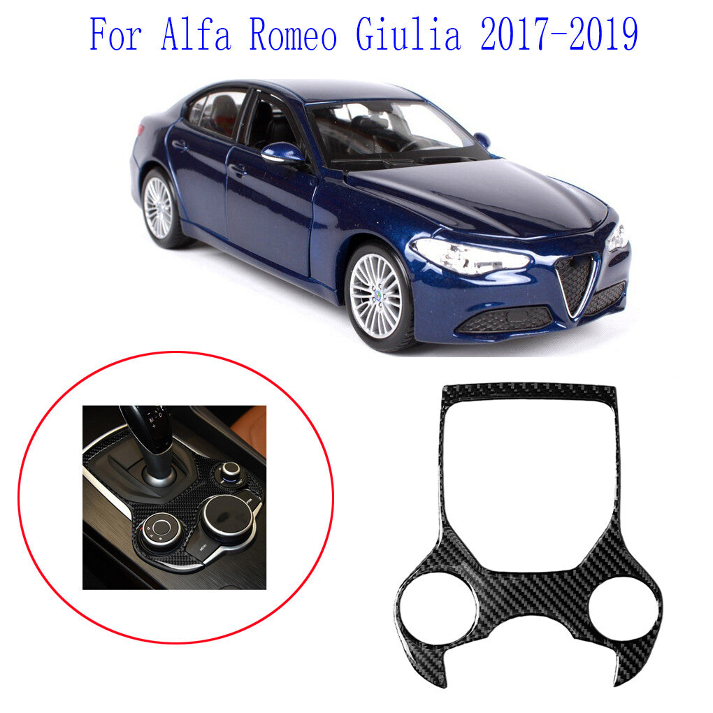 Passend für Alfa Romeo Giulia Mittelkonsole Blenden Abdeckung Rahmen Carbon
