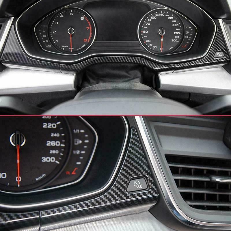 Passend für Lenkrad Rahmen Blende Abdeckung Carbon Optik Passend Für Audi Q5 SQ5 FY TDI TFSI