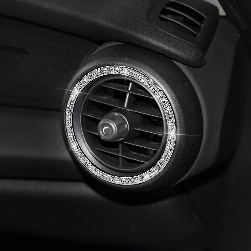 Passend für Mini Cooper Lüftungsringe Blenden Abdeckungen Rahmen Strass