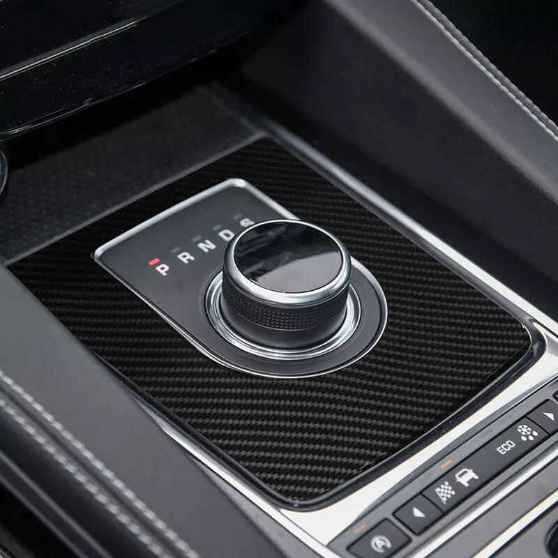 Passend für Jaguar F Pace XE XF Mittelkonsole Blende Rahmen Zierblende Carbon