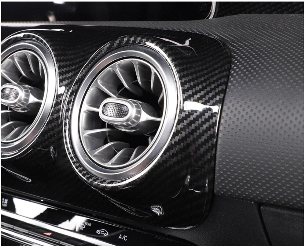 Passend für Mercedes Benz A W177 V177 CLA W118 C118 Carbon Blende Lüftung Armatur
