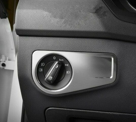 Passend für VW Tiguan mk2 2 Edelstahl Lichtschalter Schutz Blende Leiste Chrom