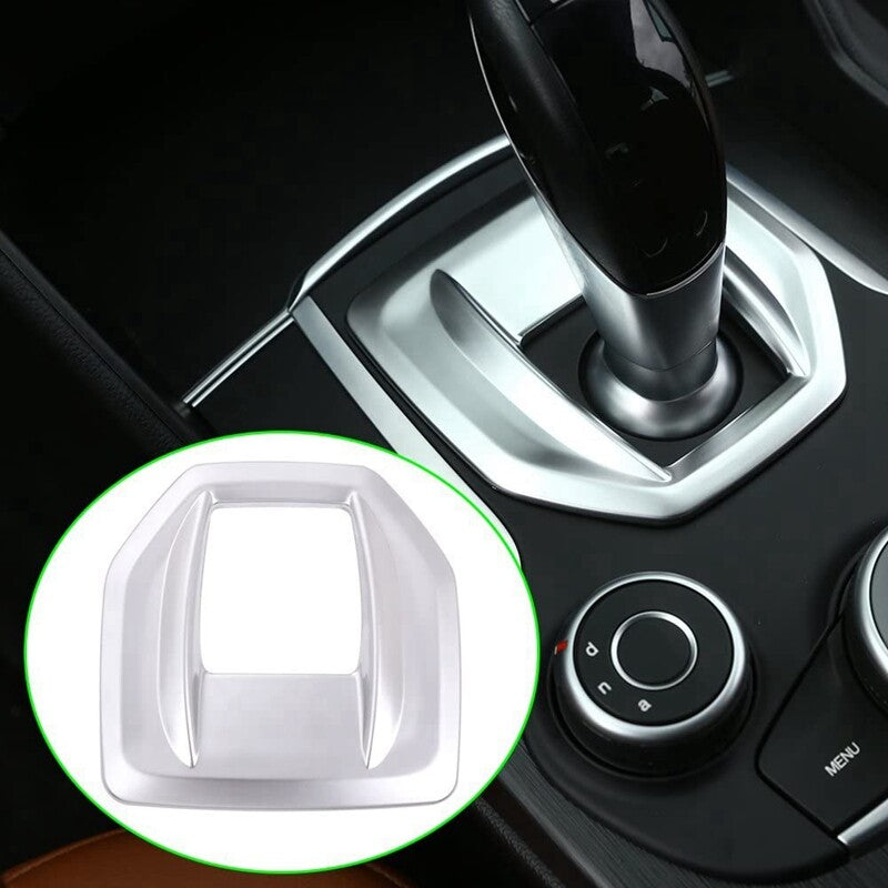 Passend für Alfa Romeo Giulia Stelvio Schaltung Blenden Abdeckung Rahmen Silber