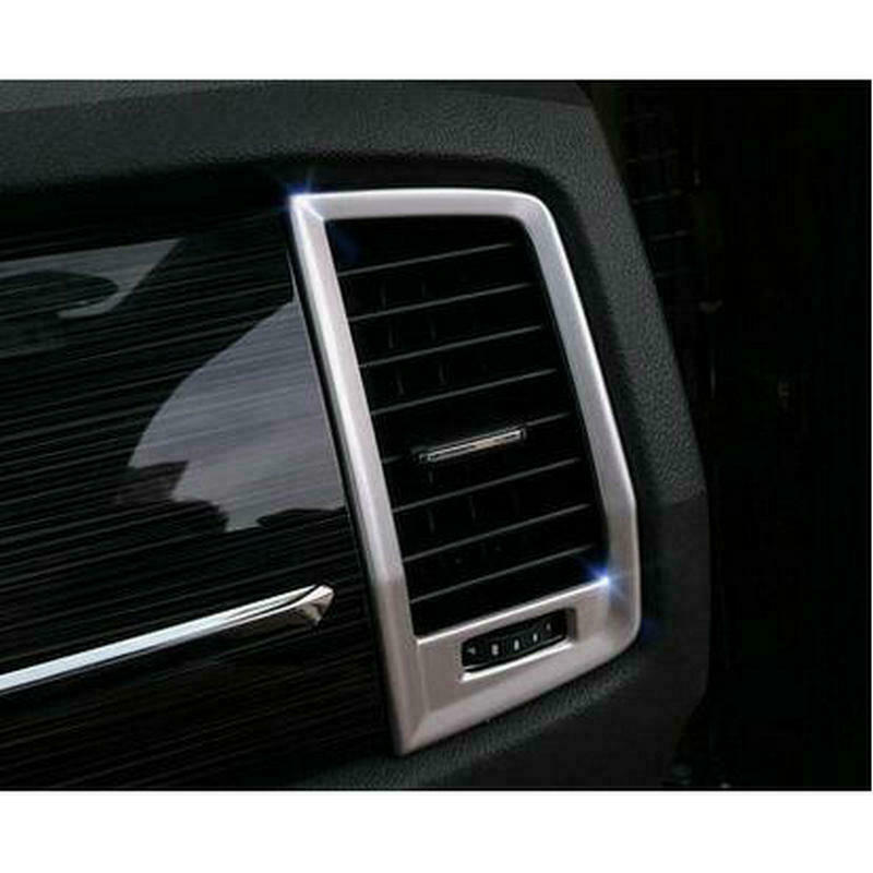 Passend für Skoda Kodiaq Lüftung Abdeckung Blenden Rahmen Tuning Silber
