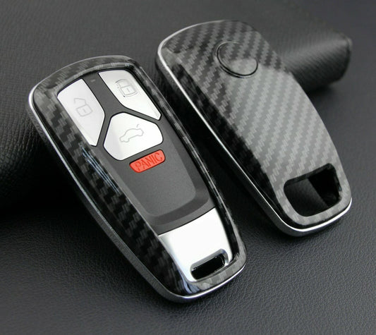 Passend für Audi Q5 Q7 A4 B9 A5 S4 S5 SQ5 TT Carbon Schlüssel Cover Hülle