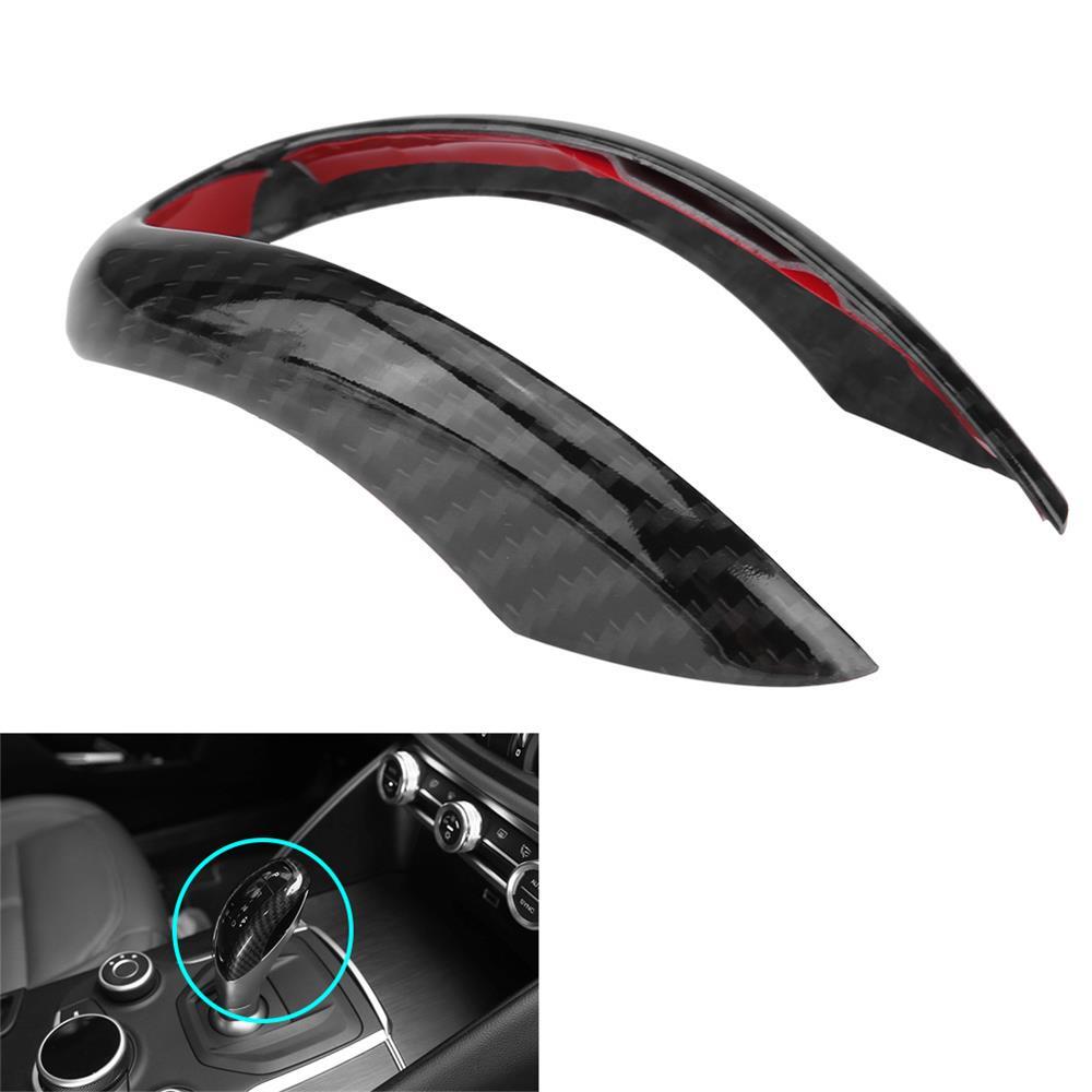 Passend für Alfa Romeo Stelvio Giulia Schalthebel Blenden Abdeckung Rahmen Carbon