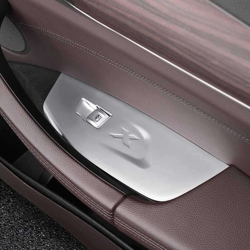 Passend für BMW X3 G01 X4 G02 Fensterheber Zierblenden in Silber Tuning Blenden