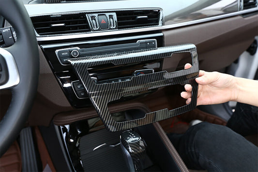 Passend für BMW X1 X2 Radio Blende Abdeckung Rahmen Carbon
