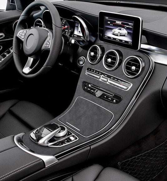 Passend für Luxus Wildleder Mittelkonsole Schalttafel Passend Für Mercedes Benz C W205 GLC