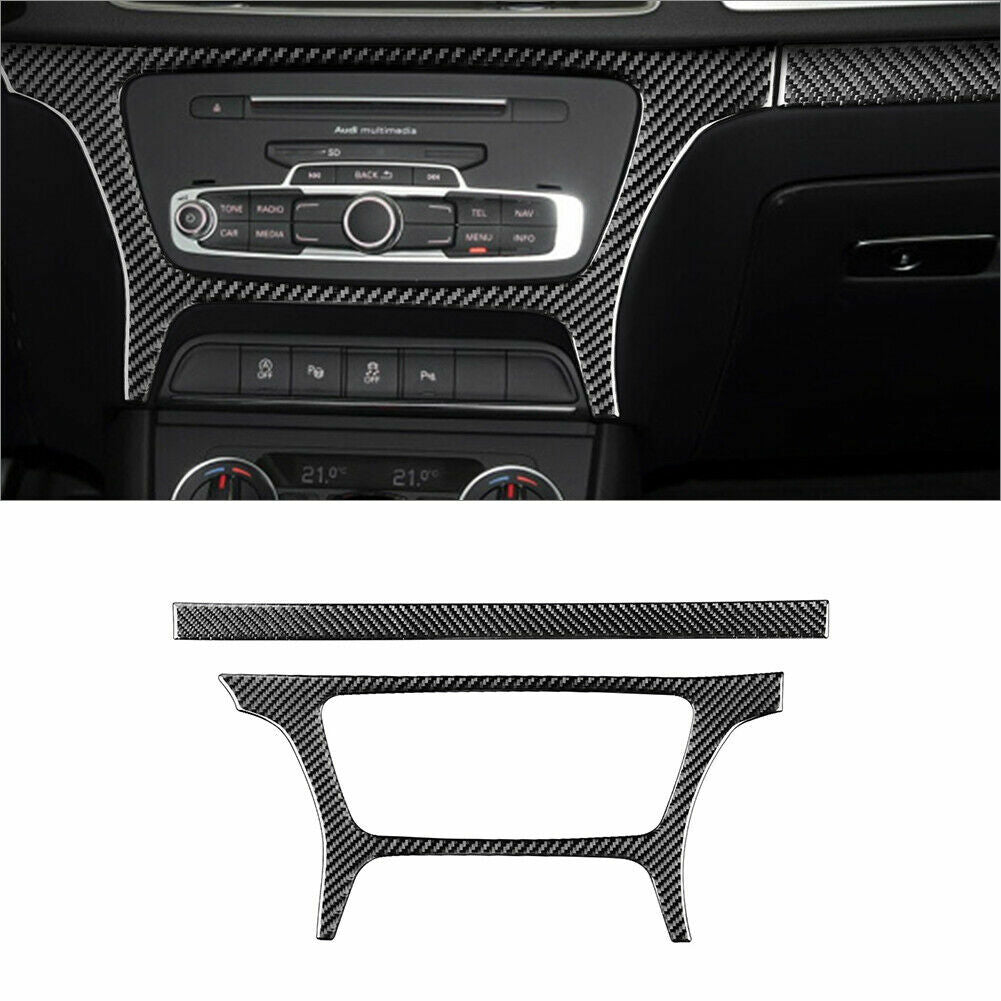 Passend für Audi Q3 2013-2018 Radio Blenden Rahmen Zierblenden Abdeckung