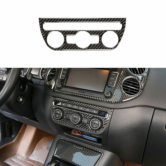 Passend für VW Tiguan 2010-2016 Lüftungsregler Blenden Rahmen Tuning Carbon