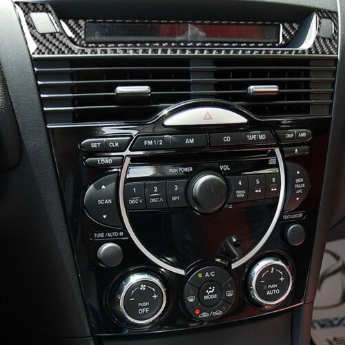 Passend für Mazda RX-8 04-08 Bildschirm Display Rahmen Blenden Abdeckung Carbon