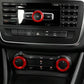 Passend für Mercedes A GLA CLA Blende Regler Radio Klima Rot Zier Knöpfe